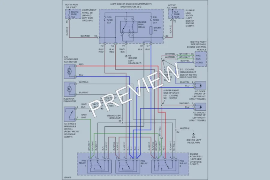 2002 Toyota Solara Cooling Fan wiring diagram preview