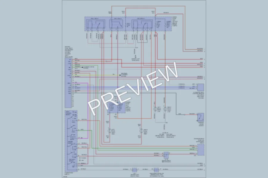 2002 Toyota Solara Headlights wiring diagram preview