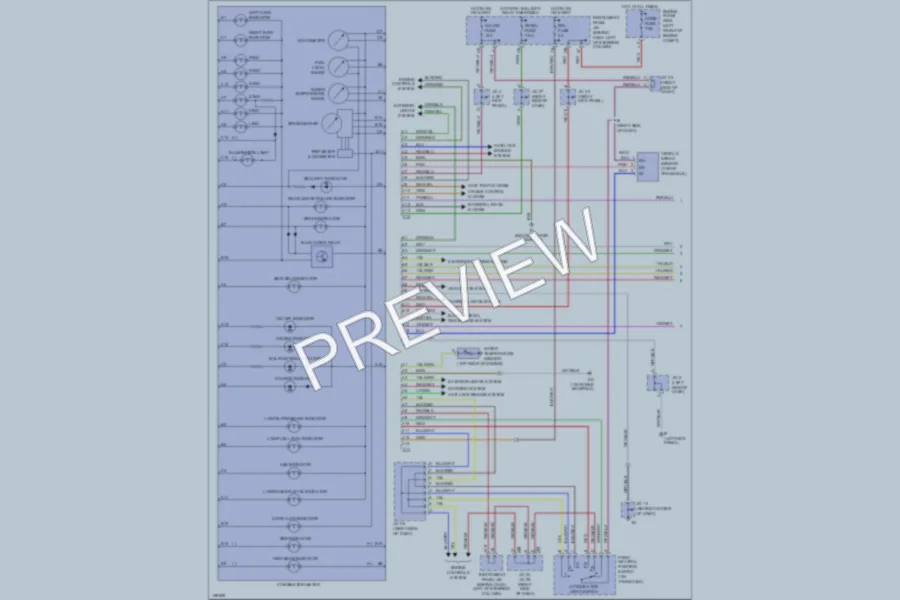 2002 Toyota Solara Instrument Cluster wiring diagram preview
