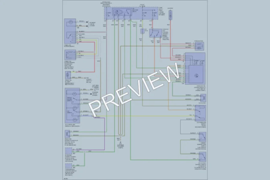 2002 Volkswagen Cabrio Air Conditioning wiring diagram preview