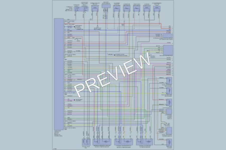 2002 Volkswagen EuroVan Air Conditioning wiring diagram preview