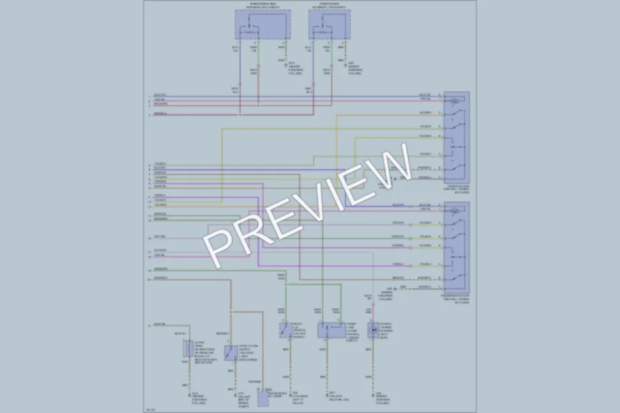 2002 Volkswagen NewBeetle Anti Theft wiring diagram preview