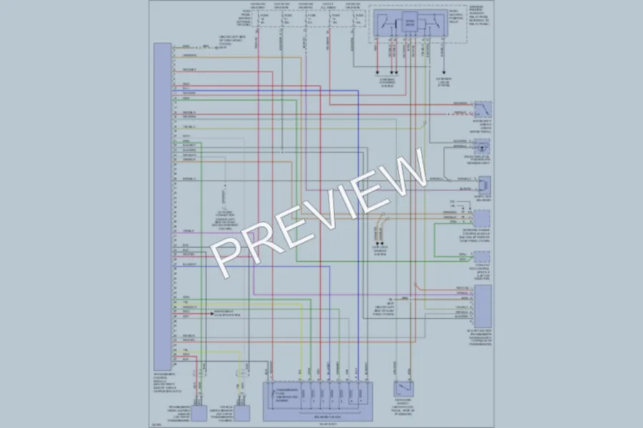 2002 Volkswagen NewBeetle Transmission wiring diagram preview