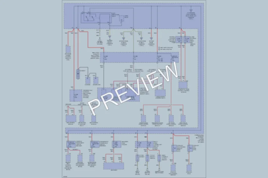 2002 Volkswagen Passat Power Distribution wiring diagram preview