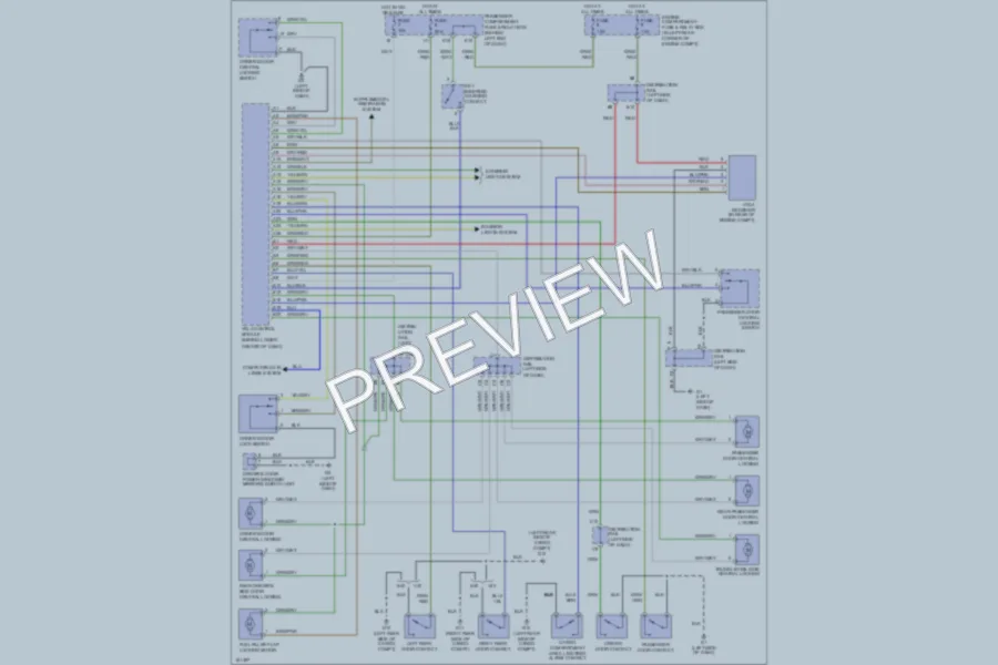 2002 Volvo S40 Power Door Locks wiring diagram preview