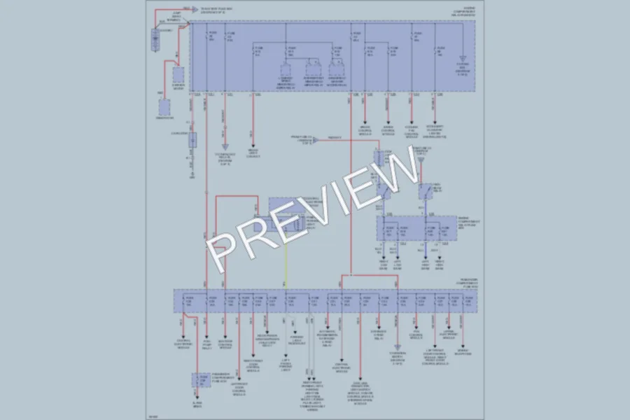 2002 Volvo S60 Power Distribution wiring diagram preview