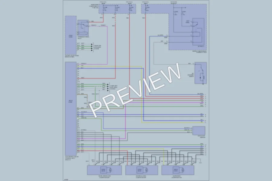 2002 Volvo V70XC Air Conditioning wiring diagram preview