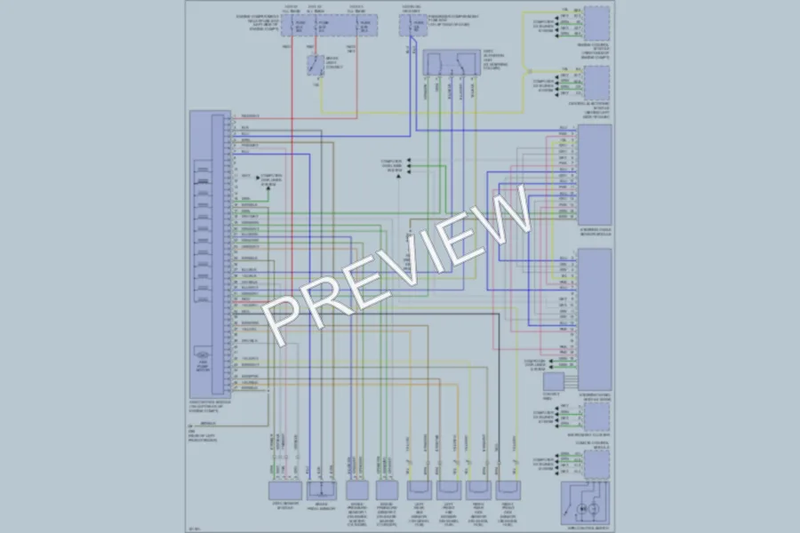 2002 Volvo V70XC Anti Lock Brakes wiring diagram preview