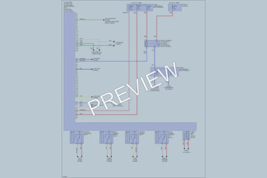 2002 Volvo V70XC Body Computer wiring diagram preview