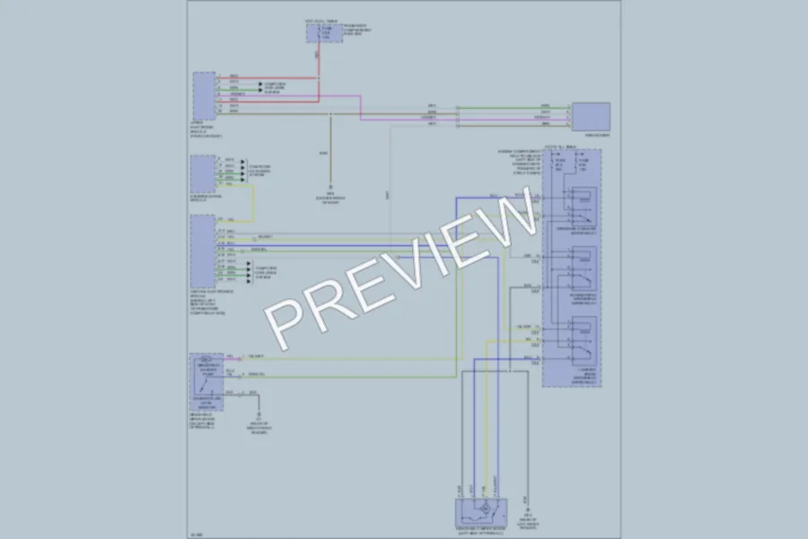 2002 Volvo V70XC Wiper Washer wiring diagram preview