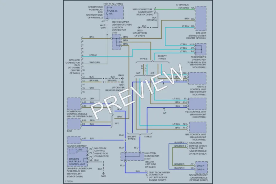 2003 Acura 32CL Computer Data Lines wiring diagram preview