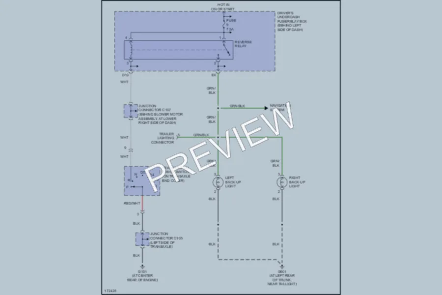 2003 Acura 32CL Exterior Lights wiring diagram preview