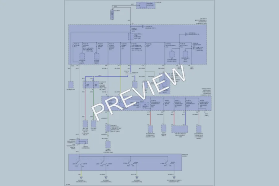 2003 Acura 32CL Power Distribution wiring diagram preview