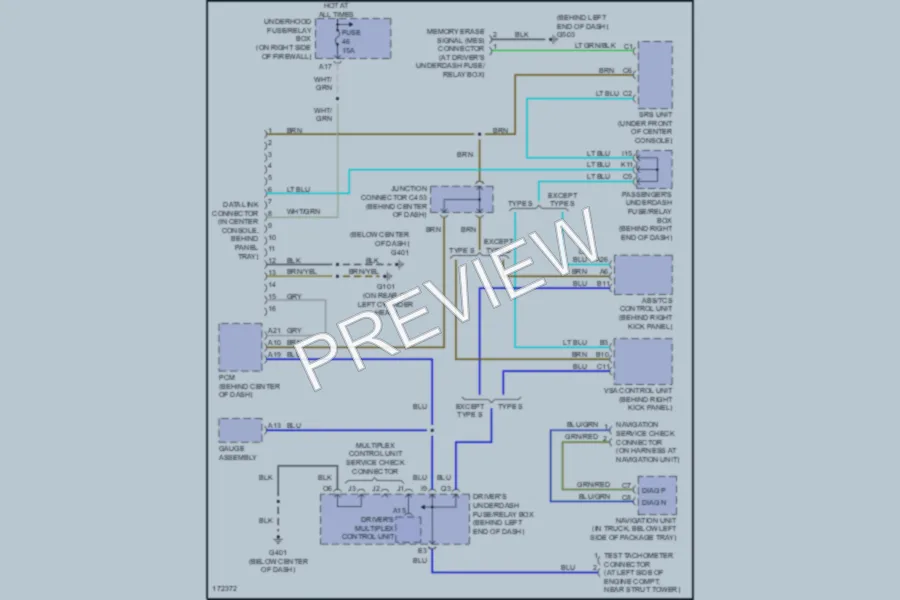 2003 Acura 32TL Computer Data Lines wiring diagram preview