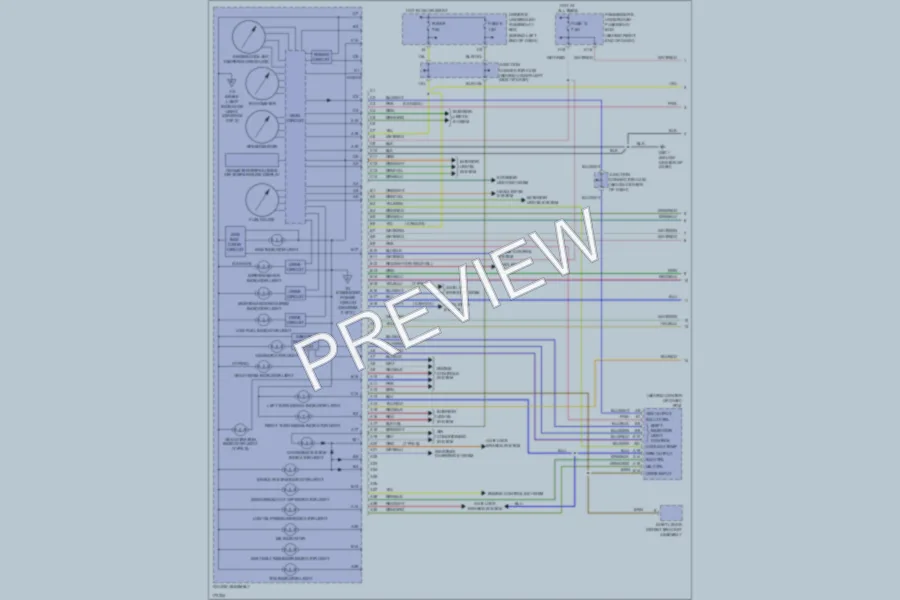 2003 Acura 32TL Instrument Cluster wiring diagram preview