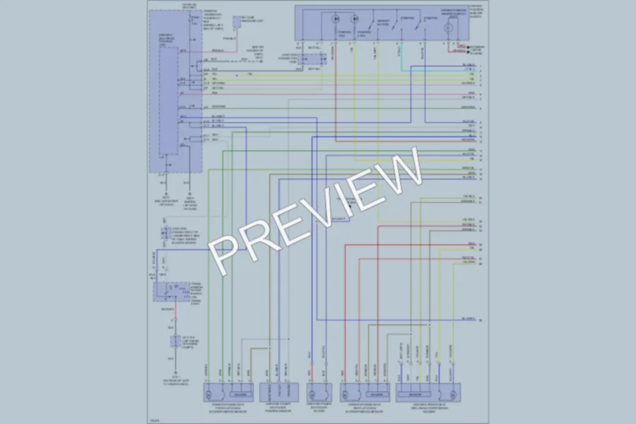 2003 Acura 32TL Memory Systems wiring diagram preview