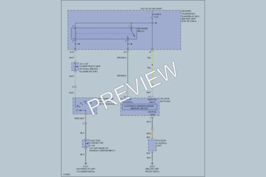 2003 Acura 32TL Power Mirrors wiring diagram preview