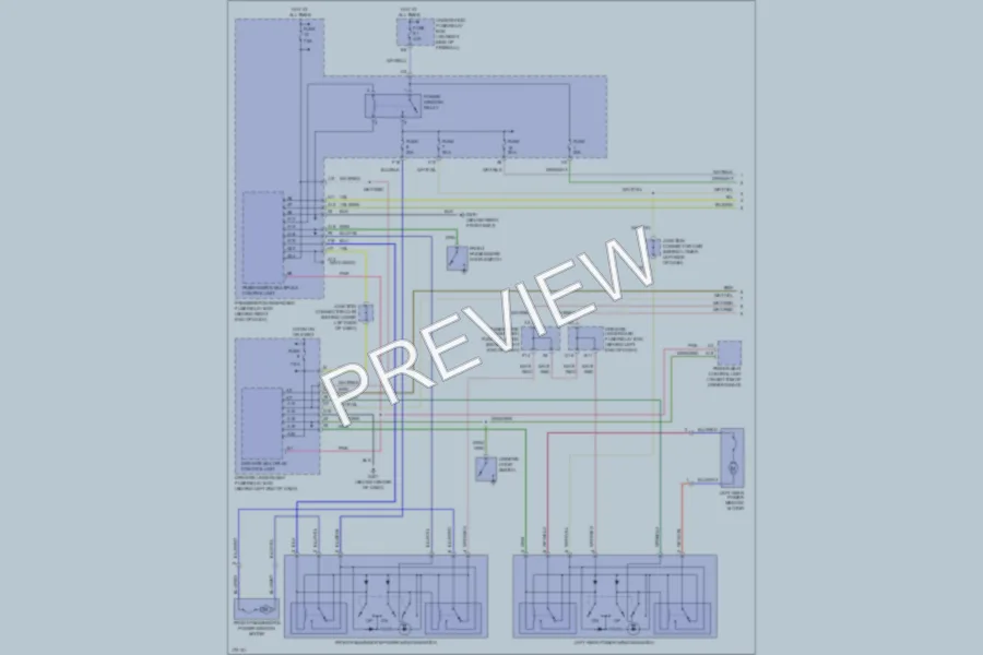 2003 Acura 32TL Power Windows wiring diagram preview