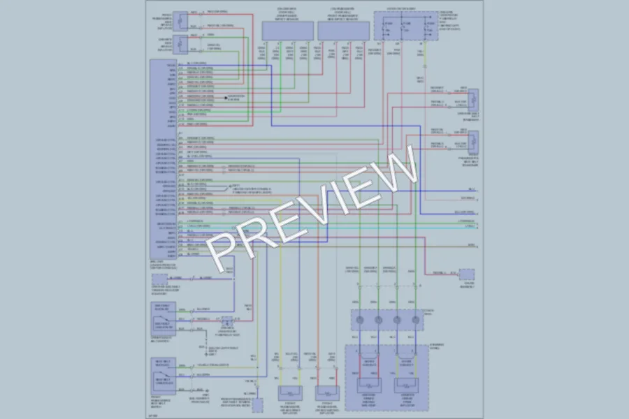 2003 Acura 32TL Supplemental Restraints wiring diagram preview