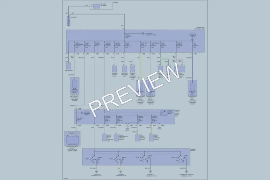 2003 Acura 35RL Power Distribution wiring diagram preview