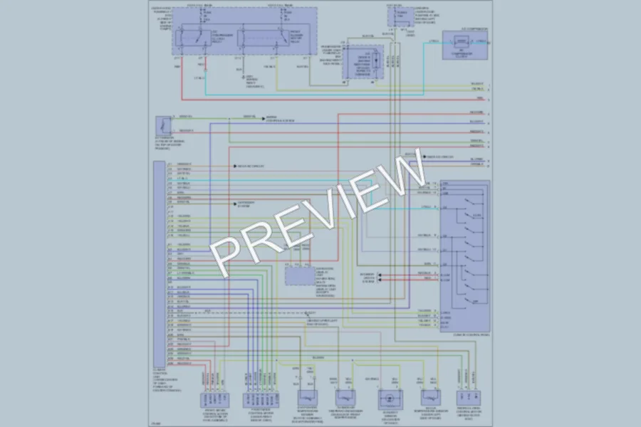 2003 Acura MDX Air Conditioning wiring diagram preview