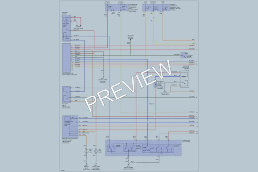 2003 Acura MDX Headlights wiring diagram preview