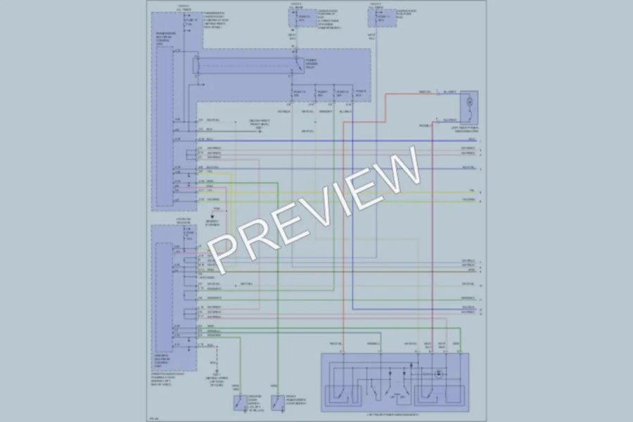 2003 Acura MDX Power Windows wiring diagram preview