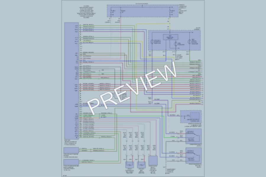 2003 Acura MDX Supplemental Restraints wiring diagram preview