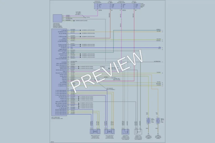 2003 BMW 325xi Headlights wiring diagram preview