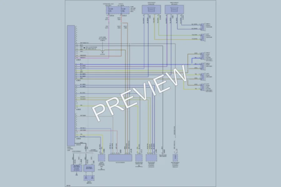 2003 BMW 325xi Radio wiring diagram preview