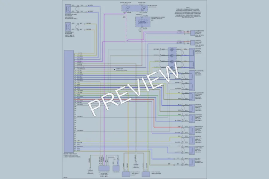 2003 BMW 325xi Supplemental Restraints wiring diagram preview