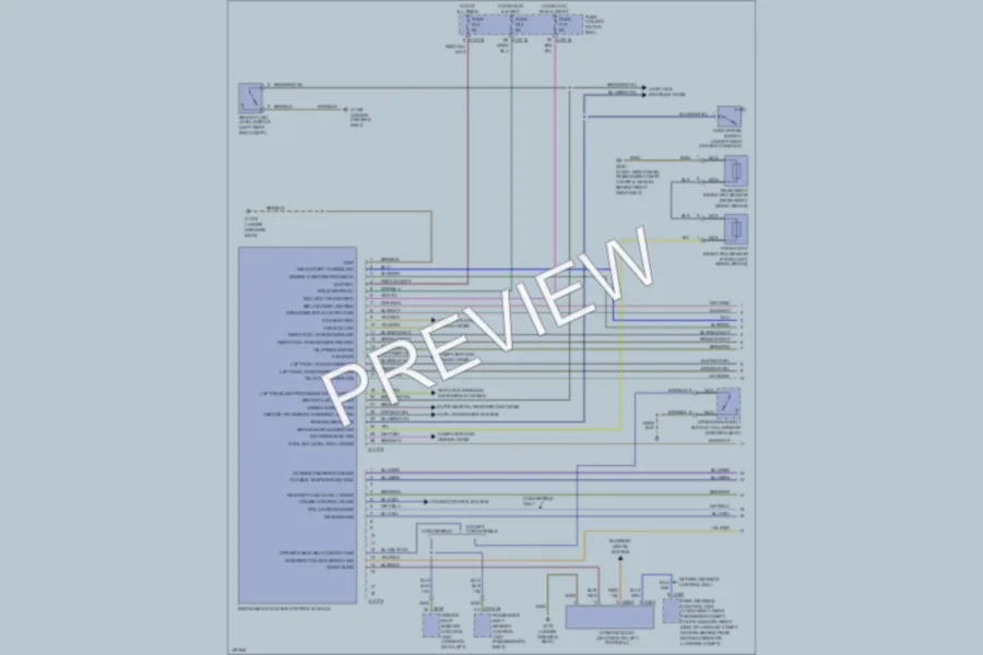2003 BMW 330i Instrument Cluster wiring diagram preview