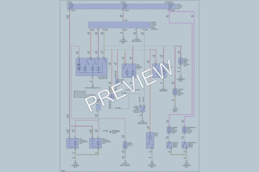 2003 BMW 330i Interior Lights wiring diagram preview