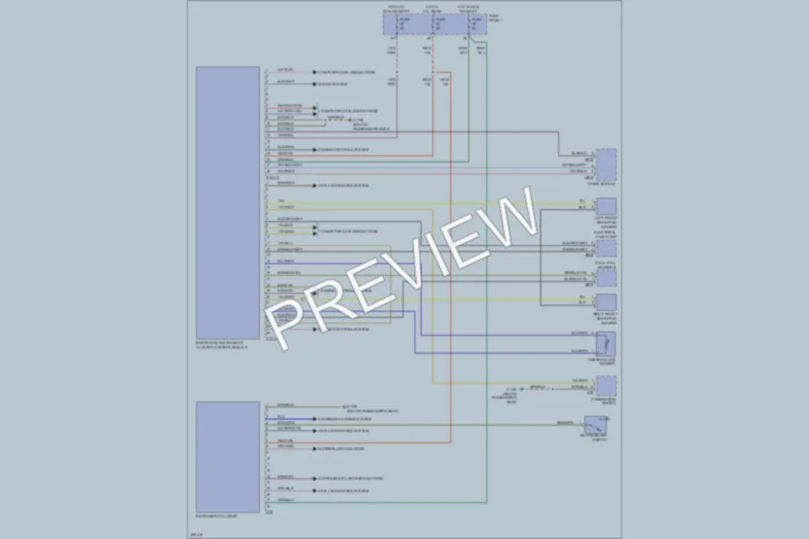2003 BMW 525i Instrument Cluster wiring diagram preview