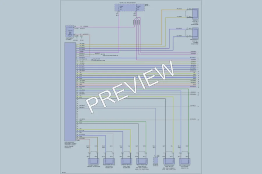 2003 BMW 530i Supplemental Restraints wiring diagram preview