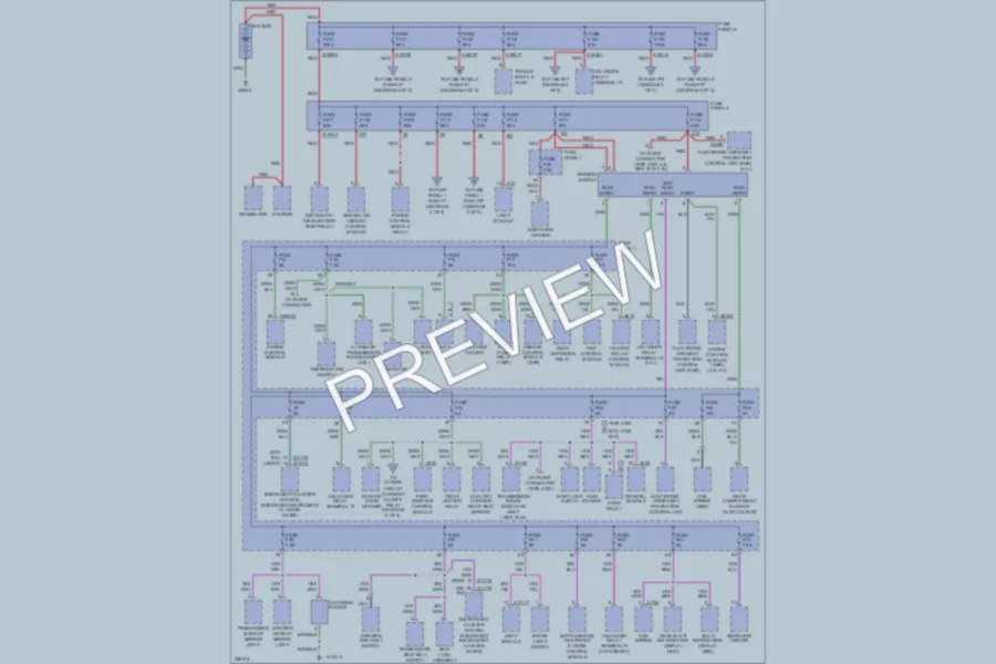 2003 BMW 540i Power Distribution wiring diagram preview