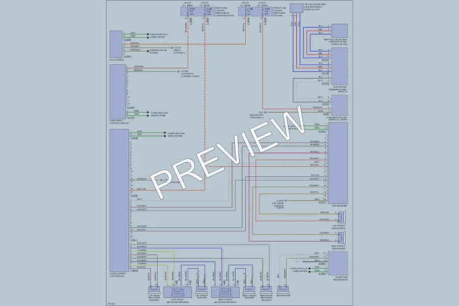 2003 BMW 745Li Radio wiring diagram preview