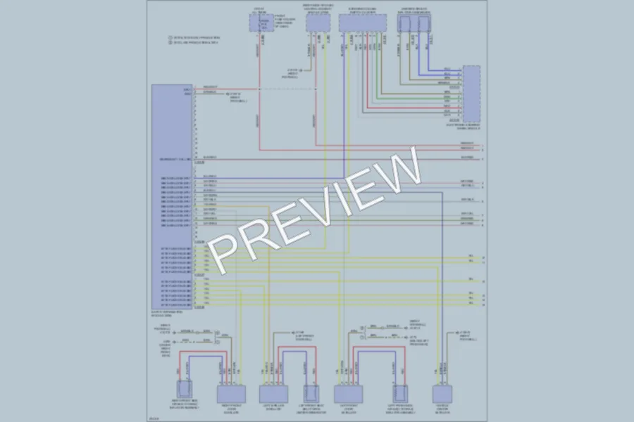 2003 BMW 745Li Supplemental Restraints wiring diagram preview