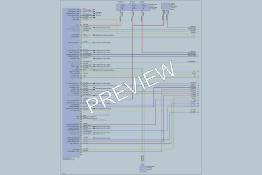 2003 BMW 760Li Headlights wiring diagram preview