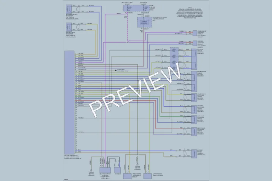 2003 BMW M3 Supplemental Restraints wiring diagram preview