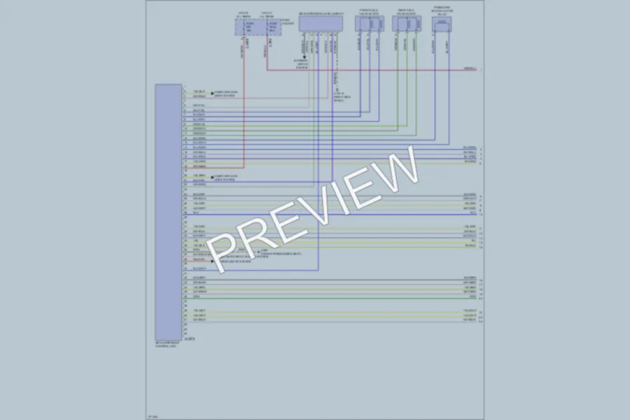 2003 BMW X5 Electronic Suspension wiring diagram preview