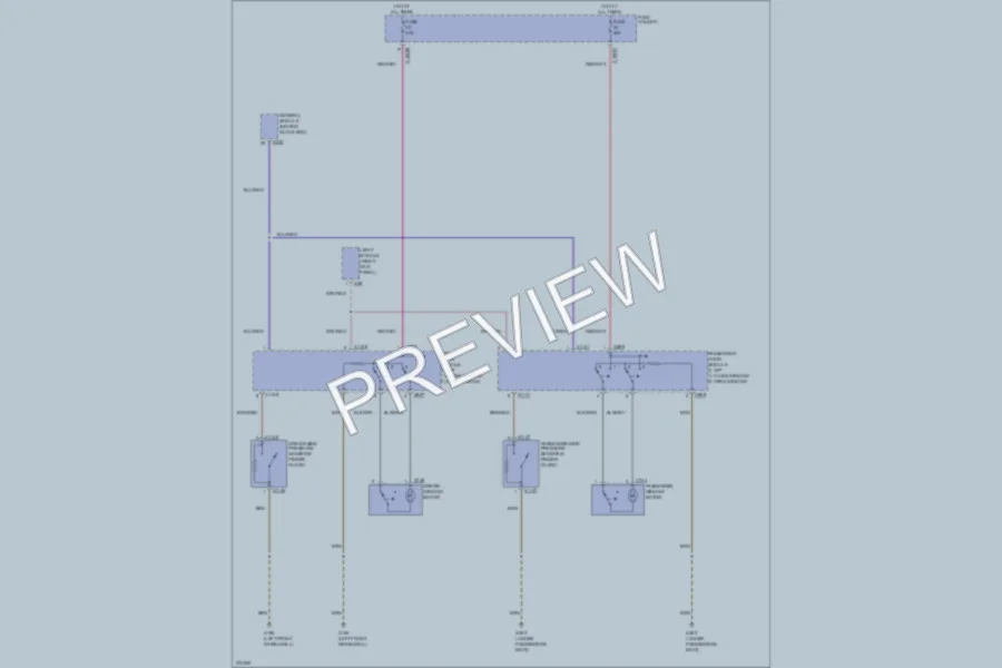 2003 BMW X5 Power Windows wiring diagram preview