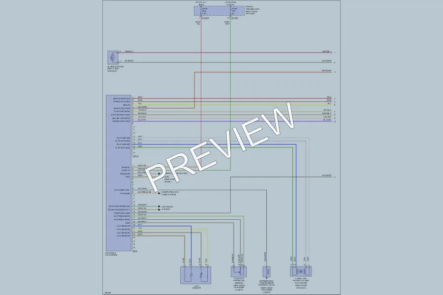 2003 BMW Z4 Air Conditioning wiring diagram preview