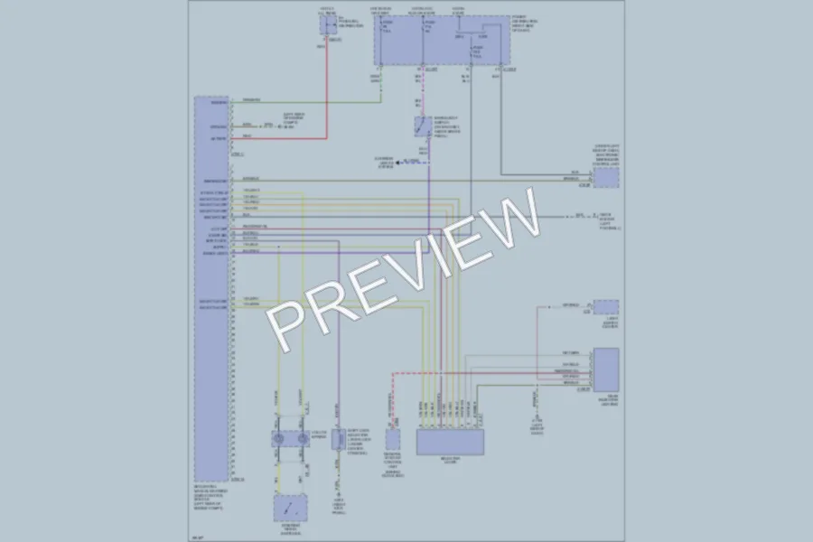 2003 BMW Z4 Transmission wiring diagram preview