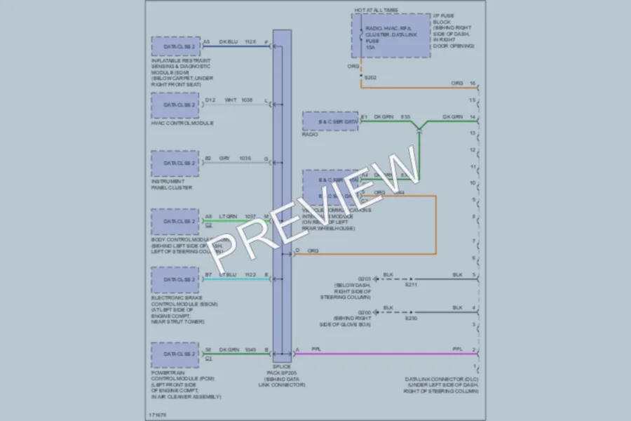 2003 Buick Century Computer Data Lines wiring diagram preview