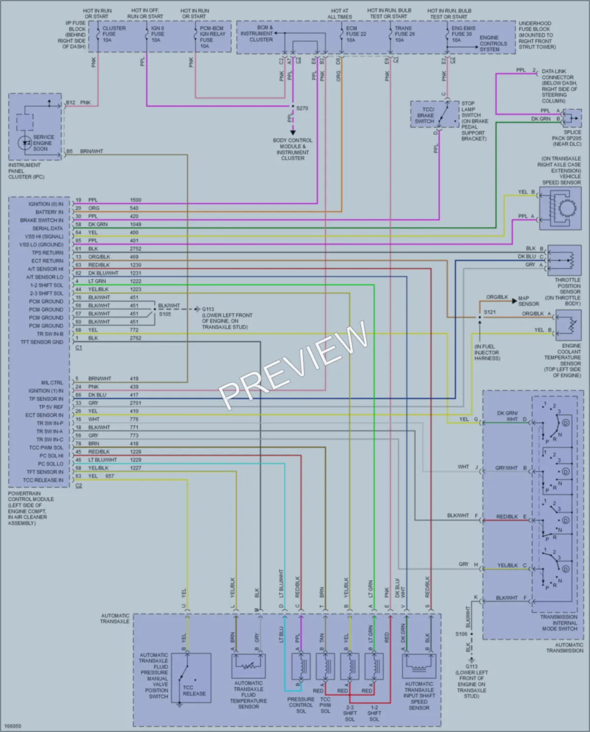 2003 Buick Century Transmission wiring diagram preview