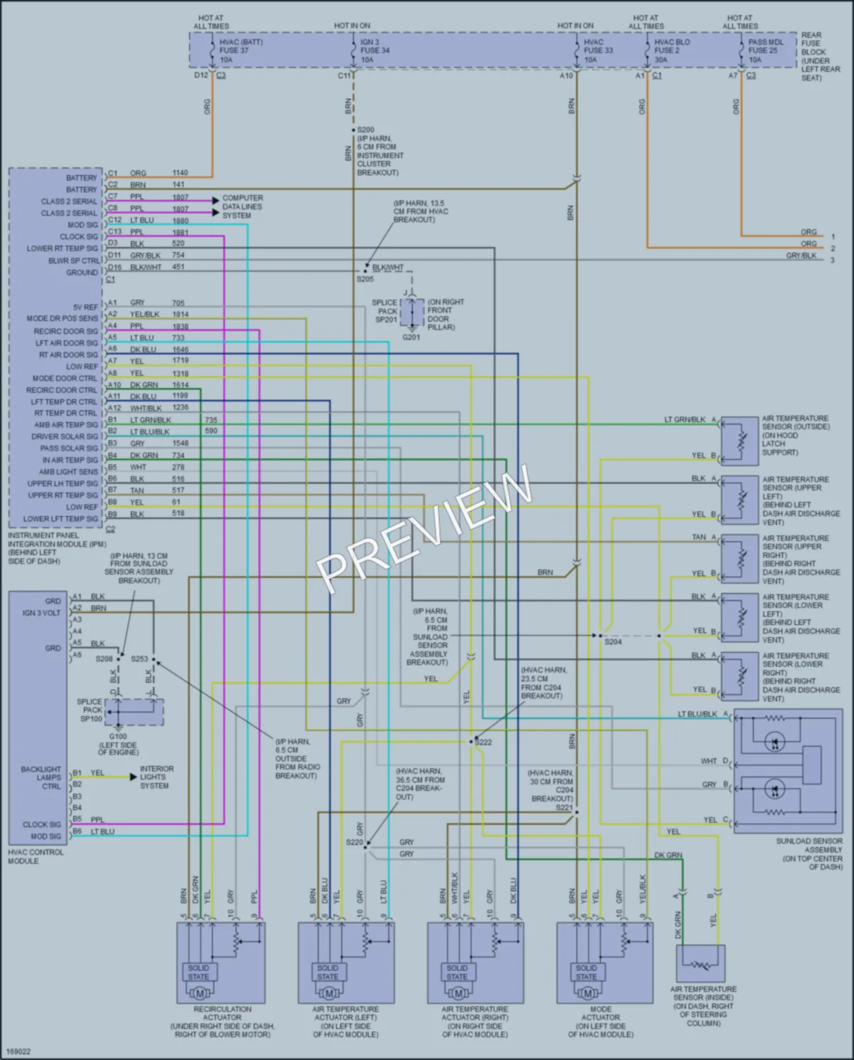 2003 Buick LeSabre Air Conditioning wiring diagram preview