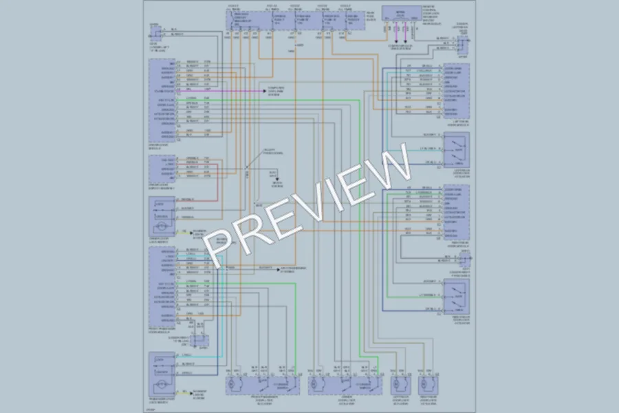 2003 Buick LeSabre Power Door Locks wiring diagram preview