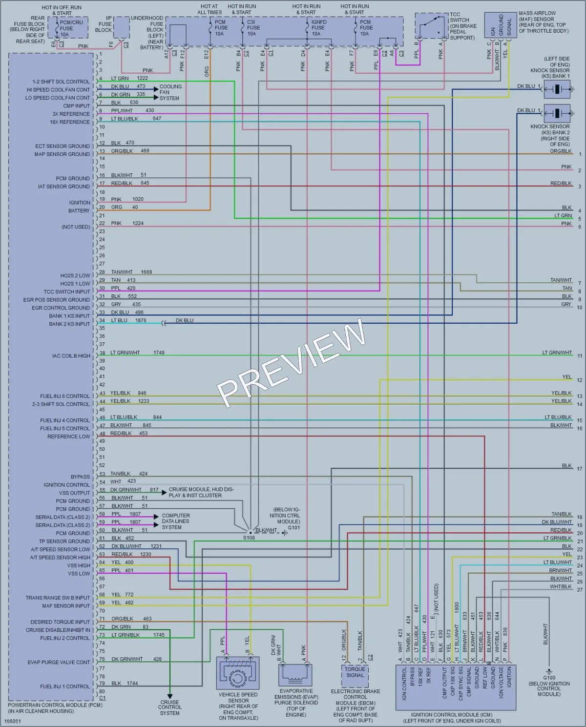 2003 Buick ParkAvenue Engine Performance wiring diagram preview