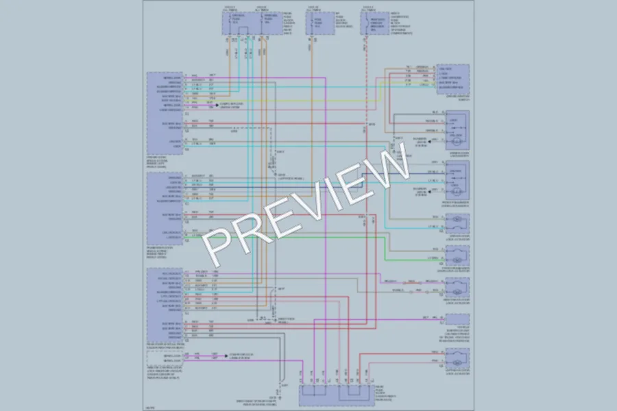2003 Buick ParkAvenue Power Door Locks wiring diagram preview